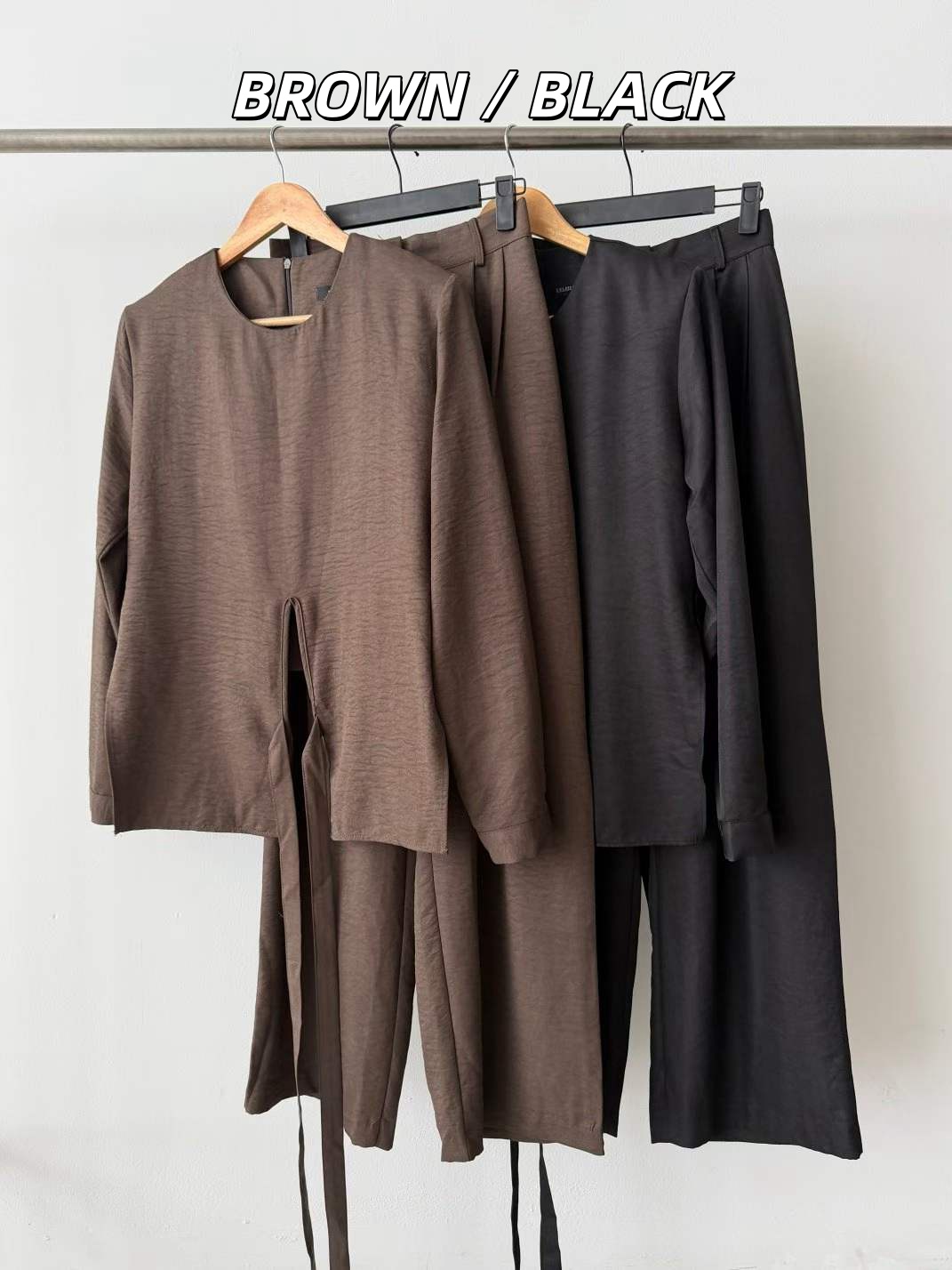 FAWN BUTTON TROUSERS