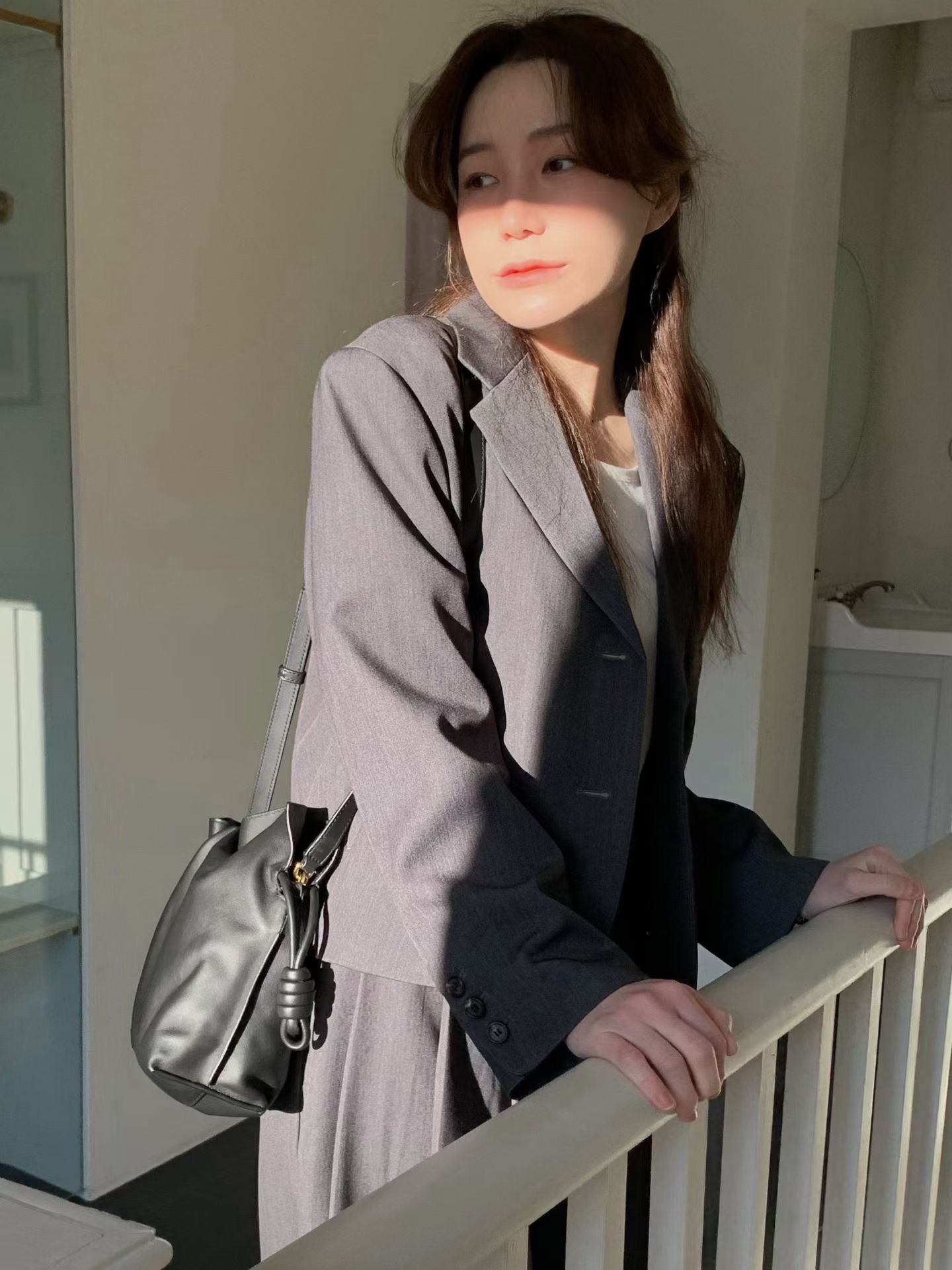 JU09 / BUTTON DOWN BLAZER