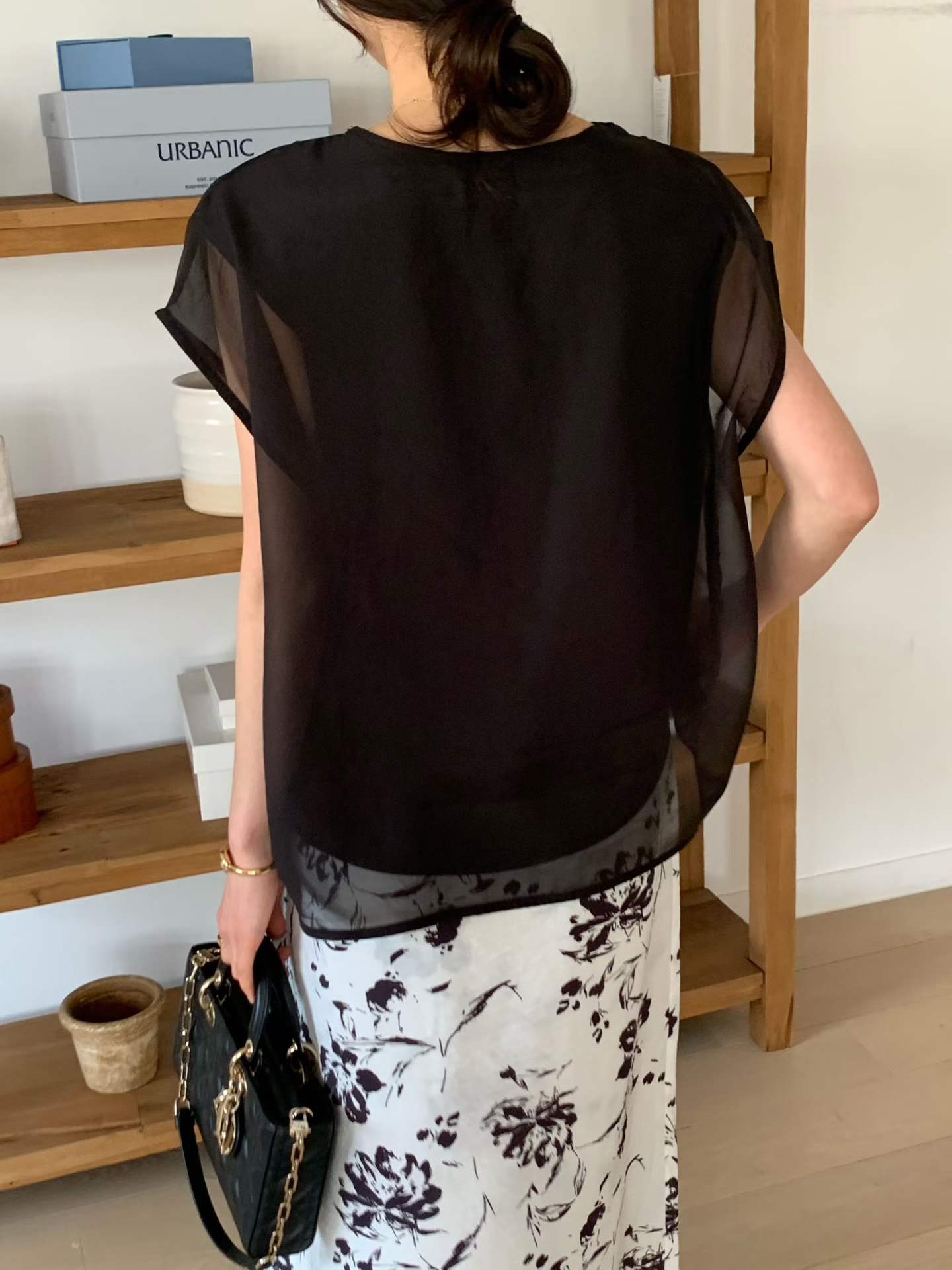 FOSTER CHIFFON OVERLAY BLOUSE