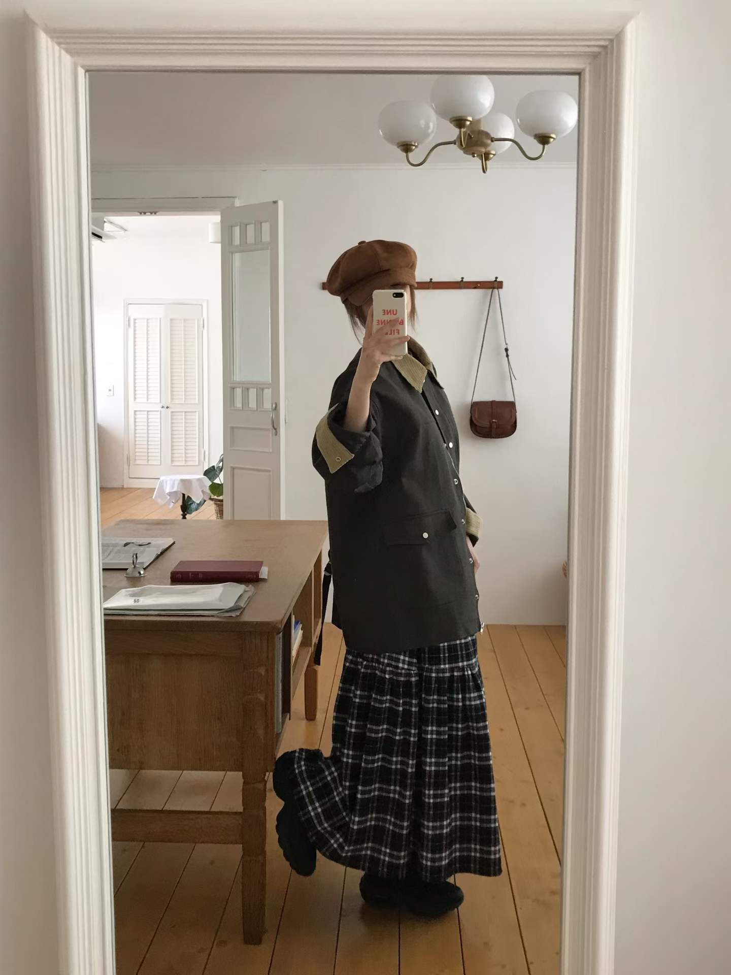 FANCHON CORDUROY COLLAR ARMY JACKET