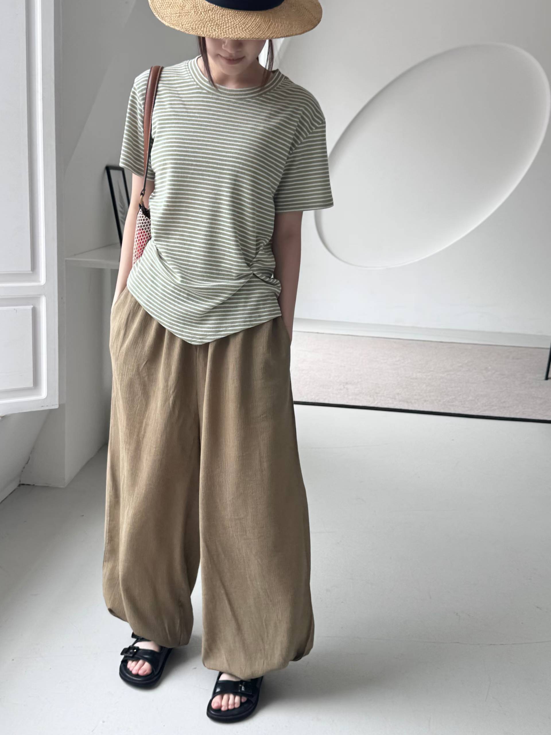 FLOELLA KNOT STRIPE TEE
