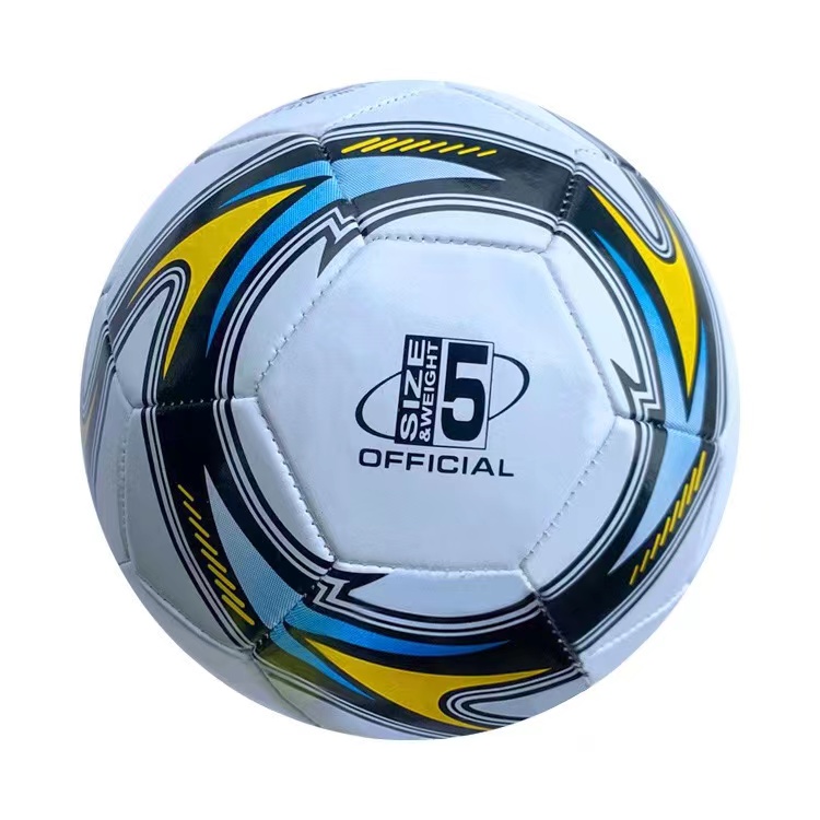 Size 5 Soccer Ball - Official Match Weight - 5 Colors, Spiral Design Soccer Ball, Durable And Long Lasting Football