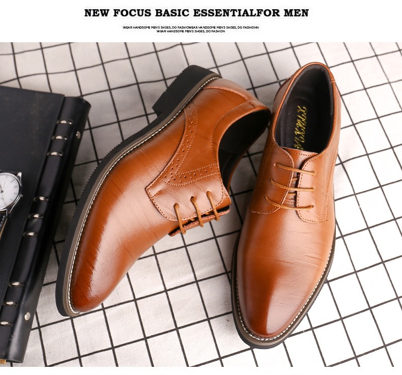 (🔥Promotion 50% OFF)👞Bruno Marc Men's Leather Lined Dress Oxfords Shoes