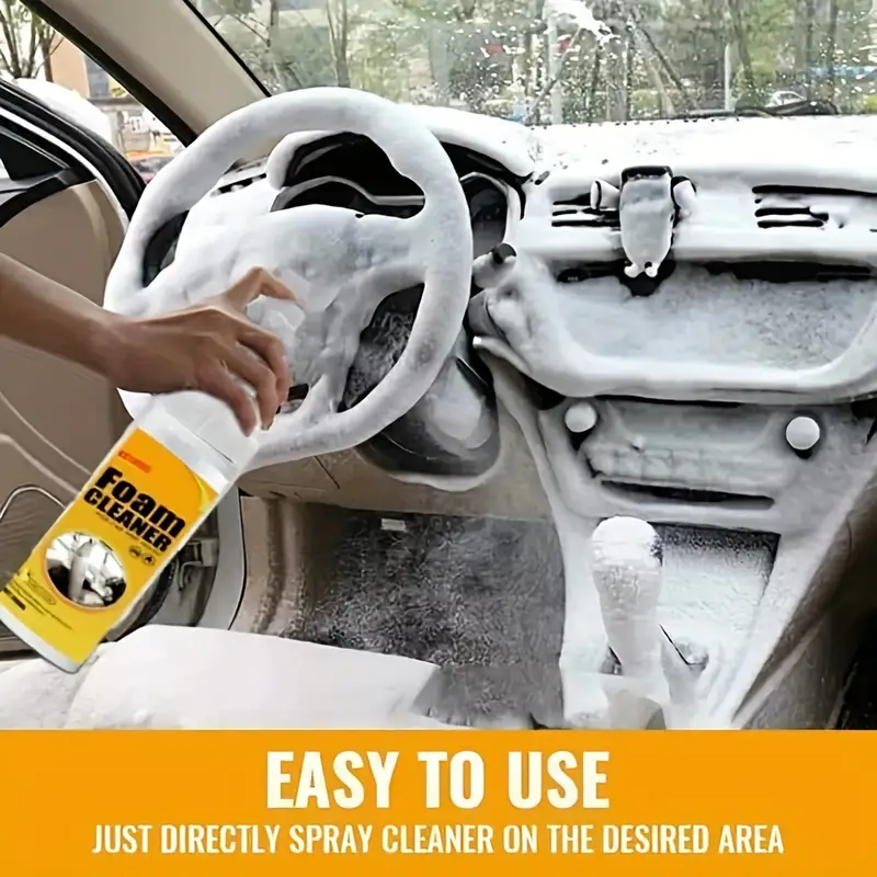 150ml Car Multifunctional Foam Cleaner: Powerful Decontamination For Ceiling, Seats & Car Interior!