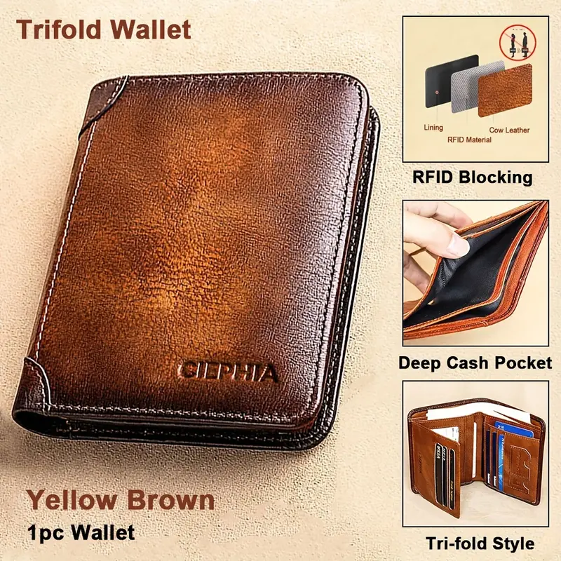 (🔥Promotion 45% OFF)Genuine Leather Wallets For Men Vintage Thin Shor