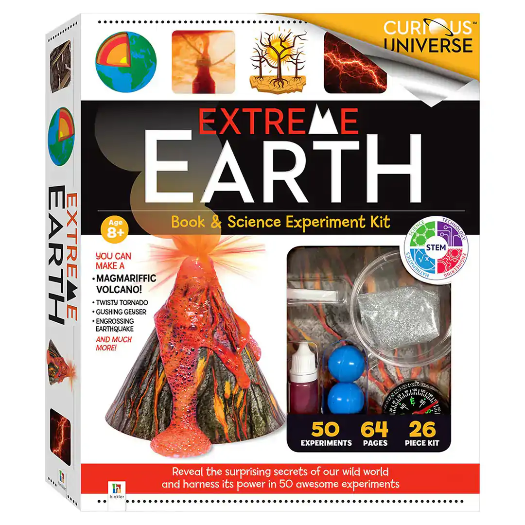 Curious Universe Book & Science Kit - Extreme Earth Activity Experiments Set