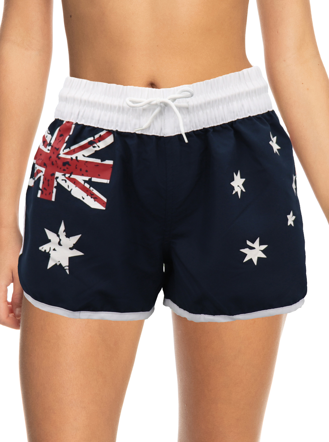 Ladies' Women's Board Shorts Australian Day Flag Gym Beach Aussie Swim Souvenir