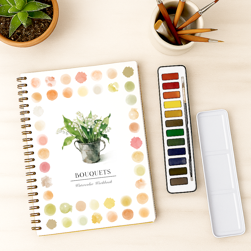 LAST DAY SALE 50% OFF - New Watercolor Workbook Say Goodbye to Anxiety Awaken Your Artistic Talent