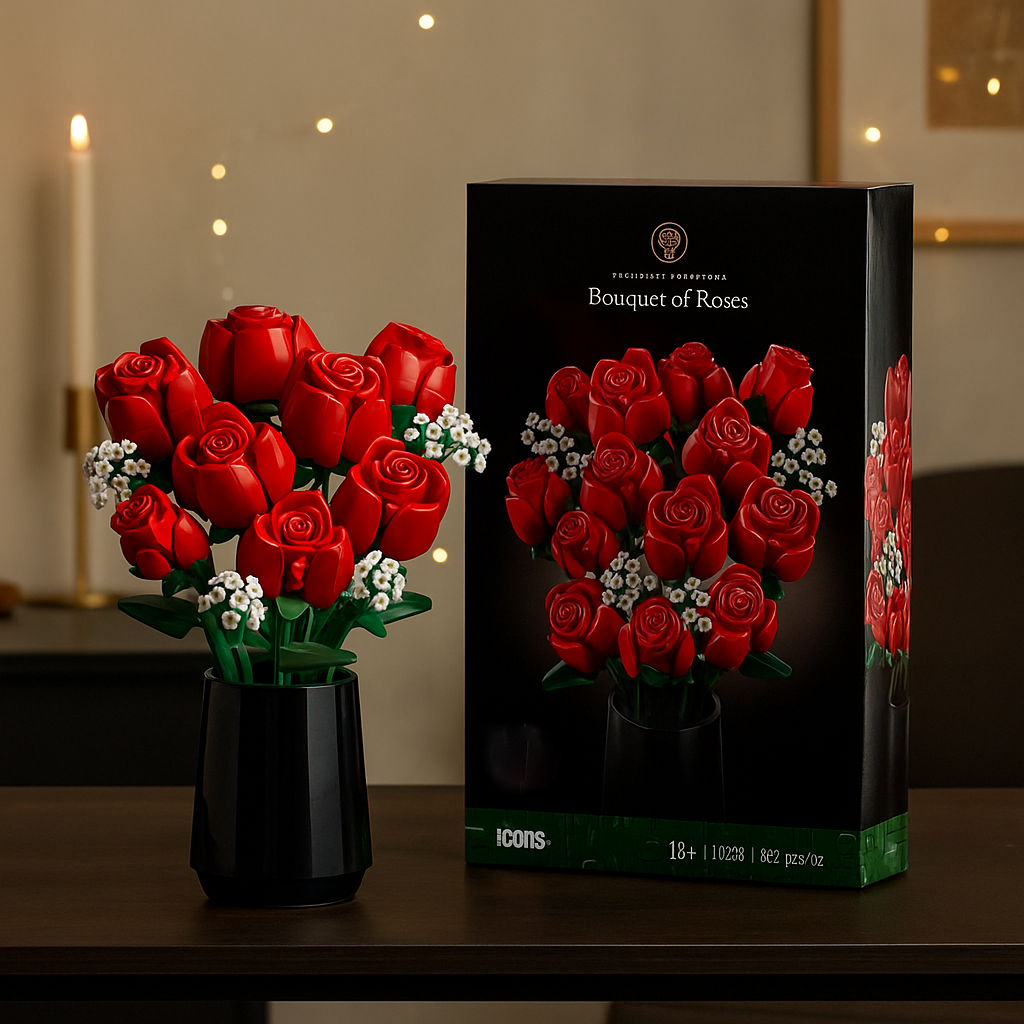 Eternal Bloom Gift for Christmas & Home Décor Flower Bouquet Building Blocks - MyHawaiianShirtsAU