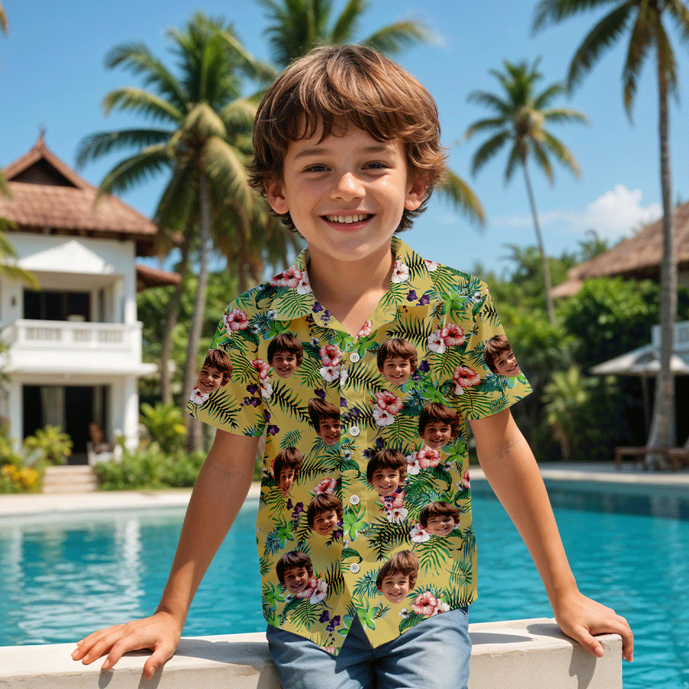 Fresh Flora - Custom Kids Unisex Hawaiian Shirt - MyHawaiianShirtsAU