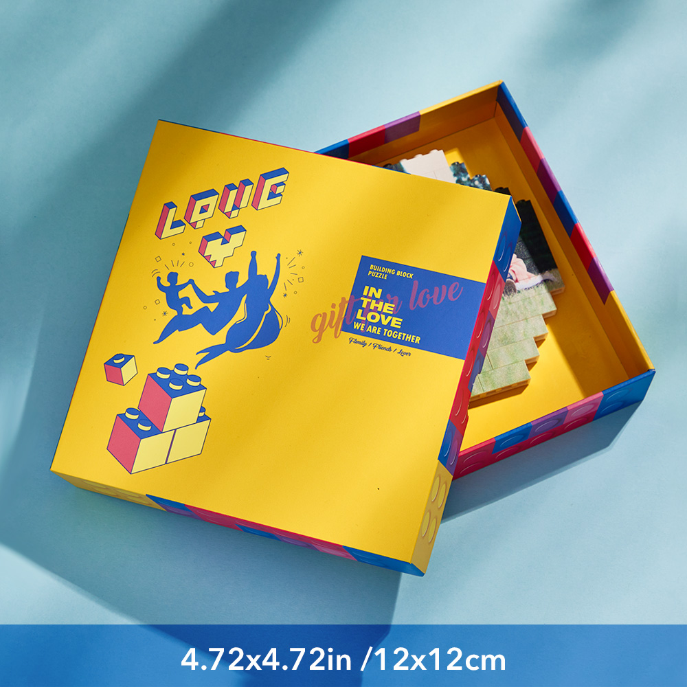 About 4.5 inch Brick Puzzle Gift Boxes  12*12*3.5cm - MyHawaiianShirtsAU