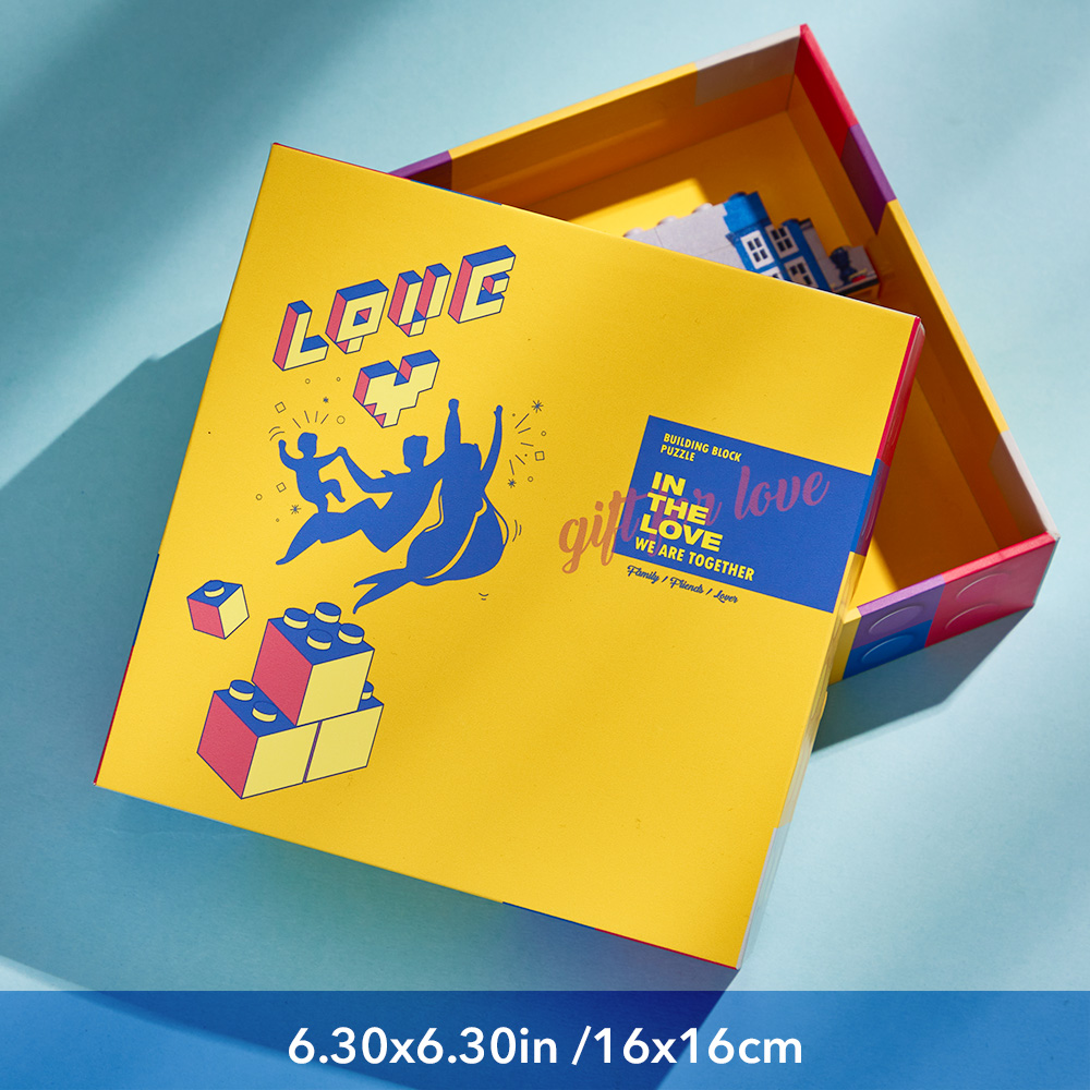 About 6 inch Brick Puzzle Gift Boxes  16*16*3.5cm - MyHawaiianShirtsAU