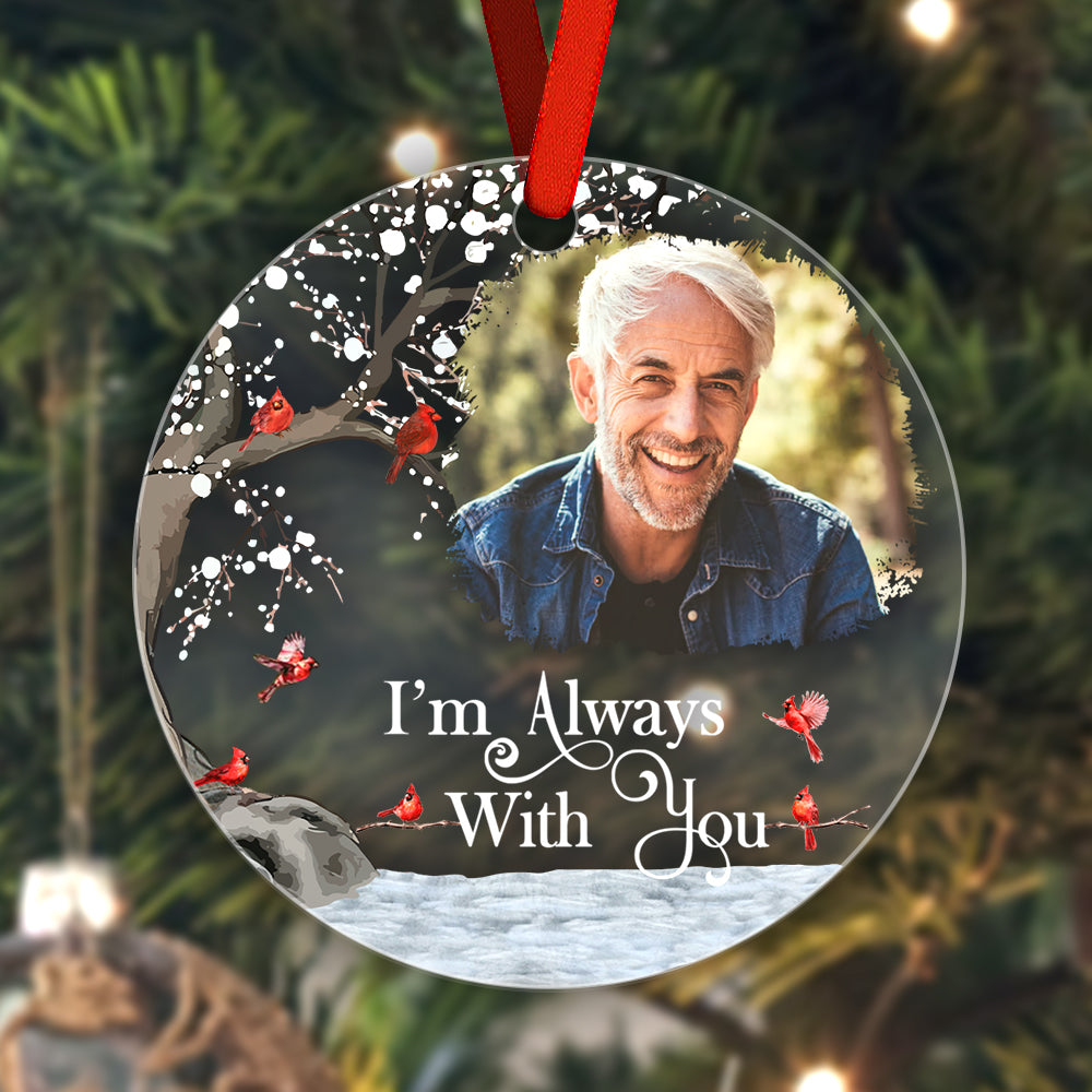 Personalized Memorial Ornament with Photo Christmas Ornament Memorial Gift for Family or Friends - MyHawaiianShirtsAU