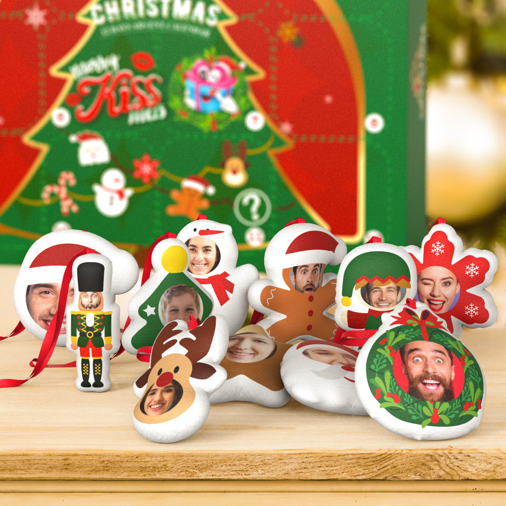 Xmas Surprise Gifts Christmas Photo Hanging Decorations Blind Box Custom Face Christmas Hanging Ornaments - MyHawaiianShirtsAU