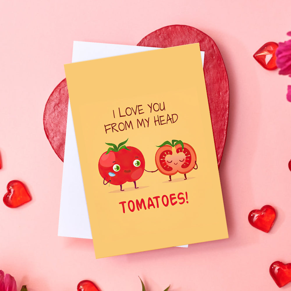 Funny Tomatoes Greeting Card Gift for Her or Him - MyHawaiianShirtsAU