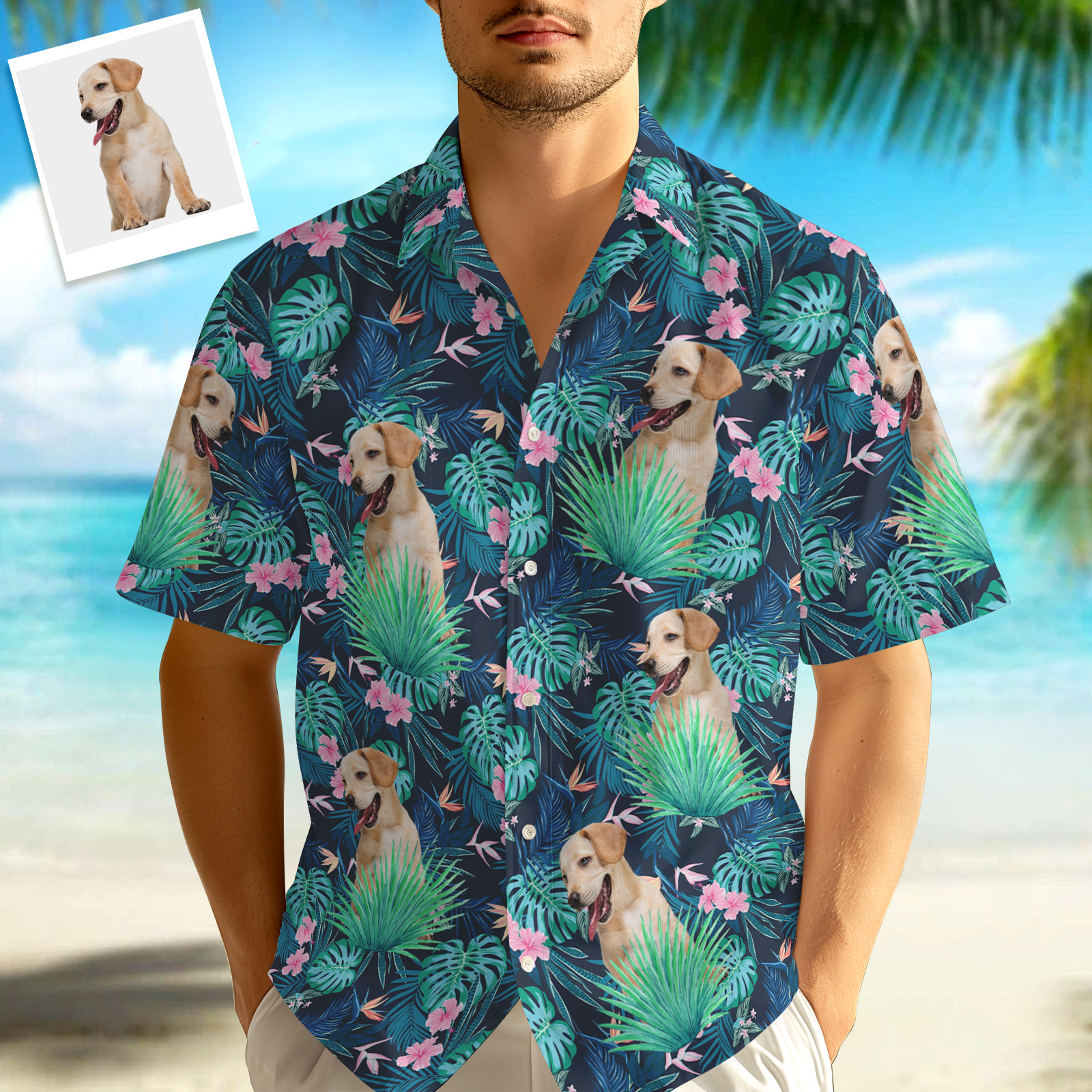 Personalized Hawaiian Shirt, Short Slevee Hawaiian Aloha Shirt, Hawaii Style, Unique Gift Ideas For Pet Lovers - MyHawaiianShirtsAU