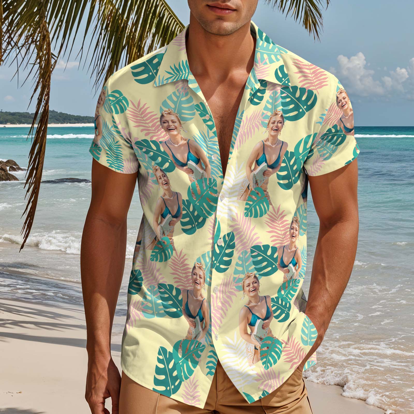 Custom Hawaiian Shirts With Photo Sexy Girl Photo Aloha Shirt For Him - MyHawaiianShirtsAU