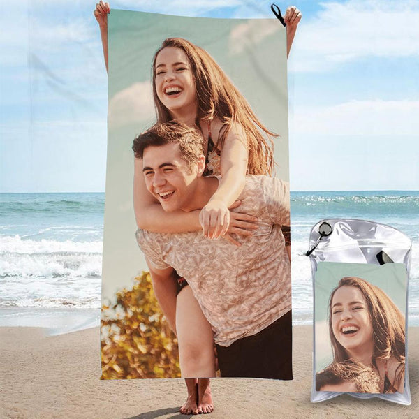 Personalized Bath Beach Towels Custom Print Beach Towels Quick-dry Ultrafine Fiber - MyHawaiianShirtsAU