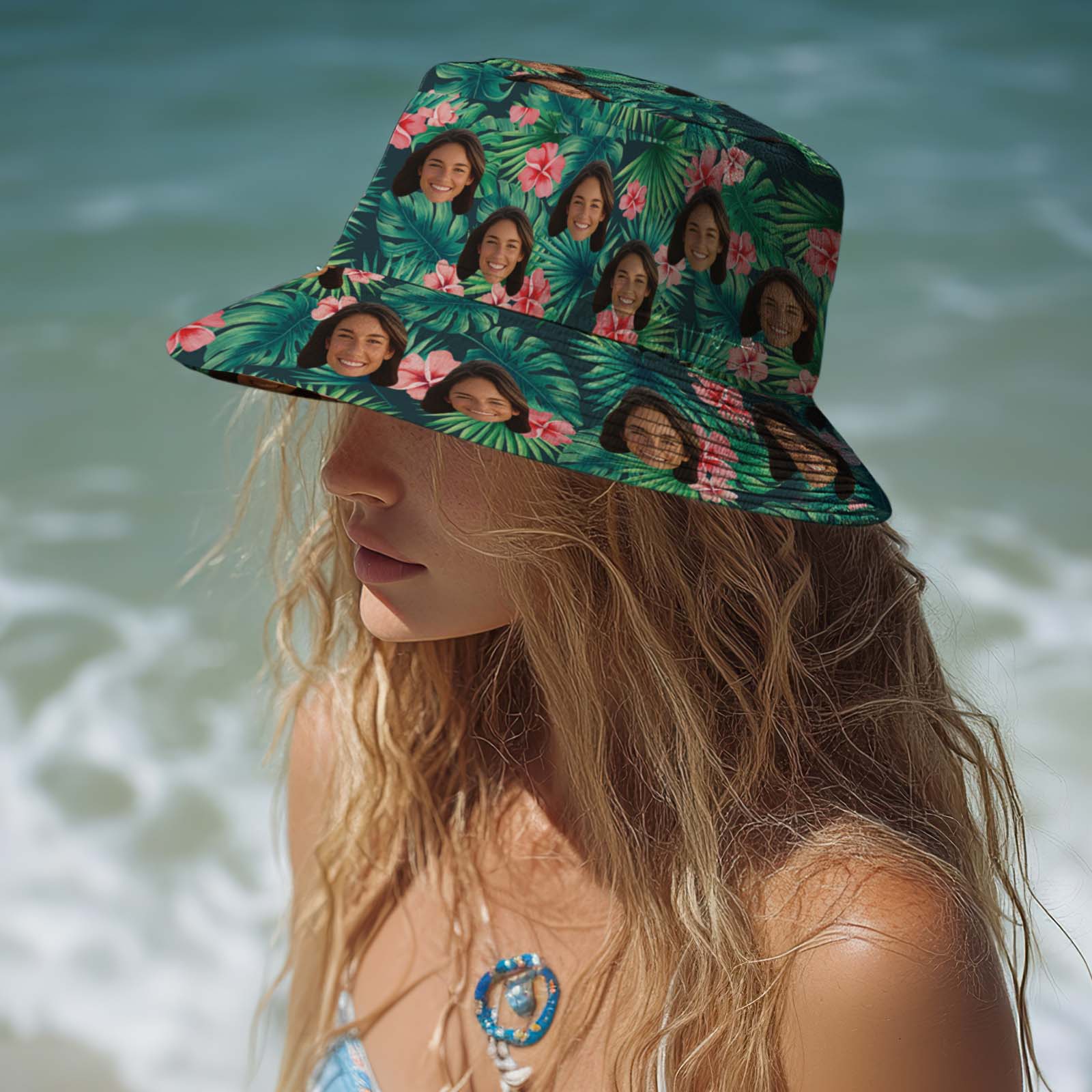 Leafy Bloom - Custom Unisex Bucket Hat - MyHawaiianShirtsAU