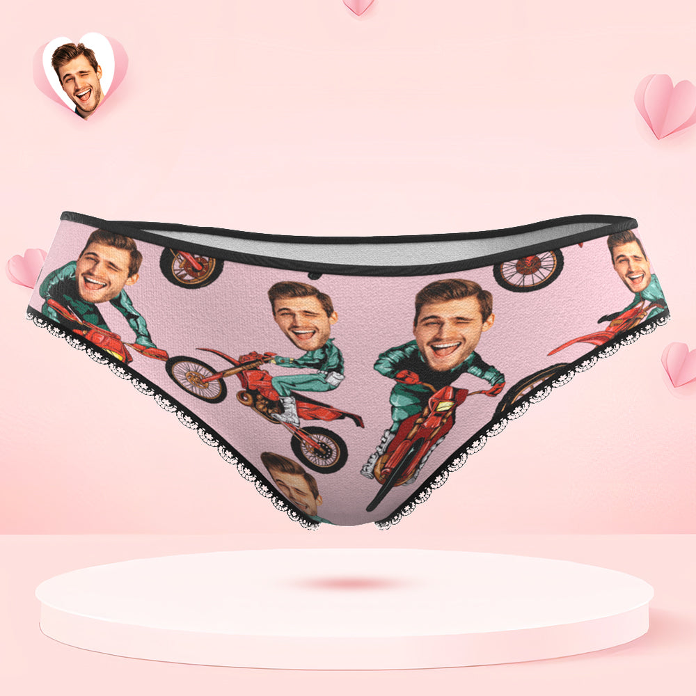 Custom Face Panties Personalized Photo Women's Lace Panties When It's Wet Slide Er In Valentine's Day Gift - MyHawaiianShirtsAU