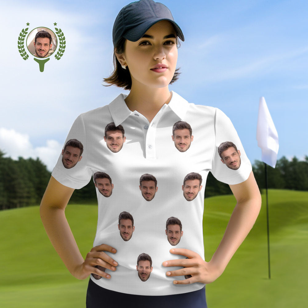 Custom Face Polo Shirts Personalised Photo Shirt - MyHawaiianShirtsAU