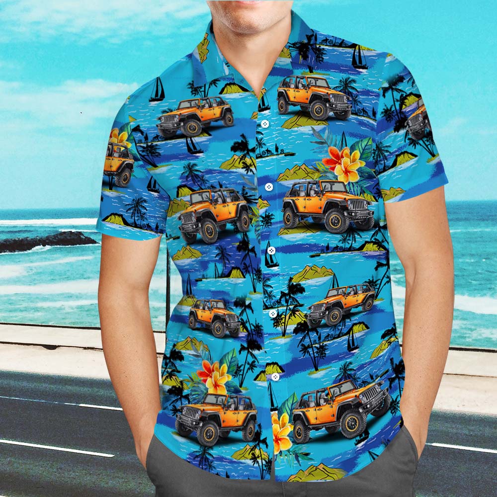Upload Car Photo Custom Hawaiian Shirts Mountains Personalized Aloha Beach Shirt For Men - MyHawaiianShirtsAU