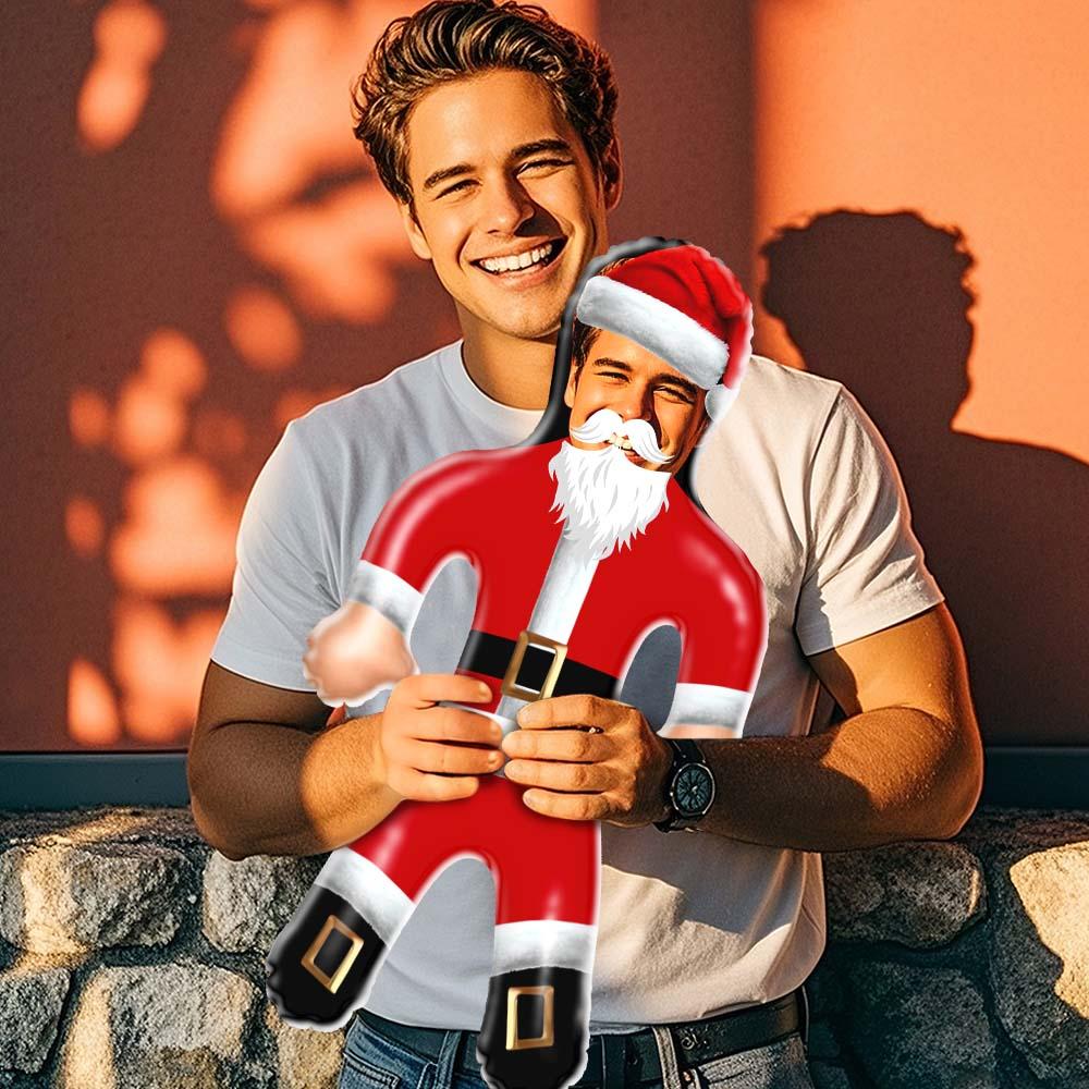 Custom Christmas Blow Up Doll Custom Face Air Minime Doll Funny Inflatable Doll - Santa Claus - MyHawaiianShirtsAU