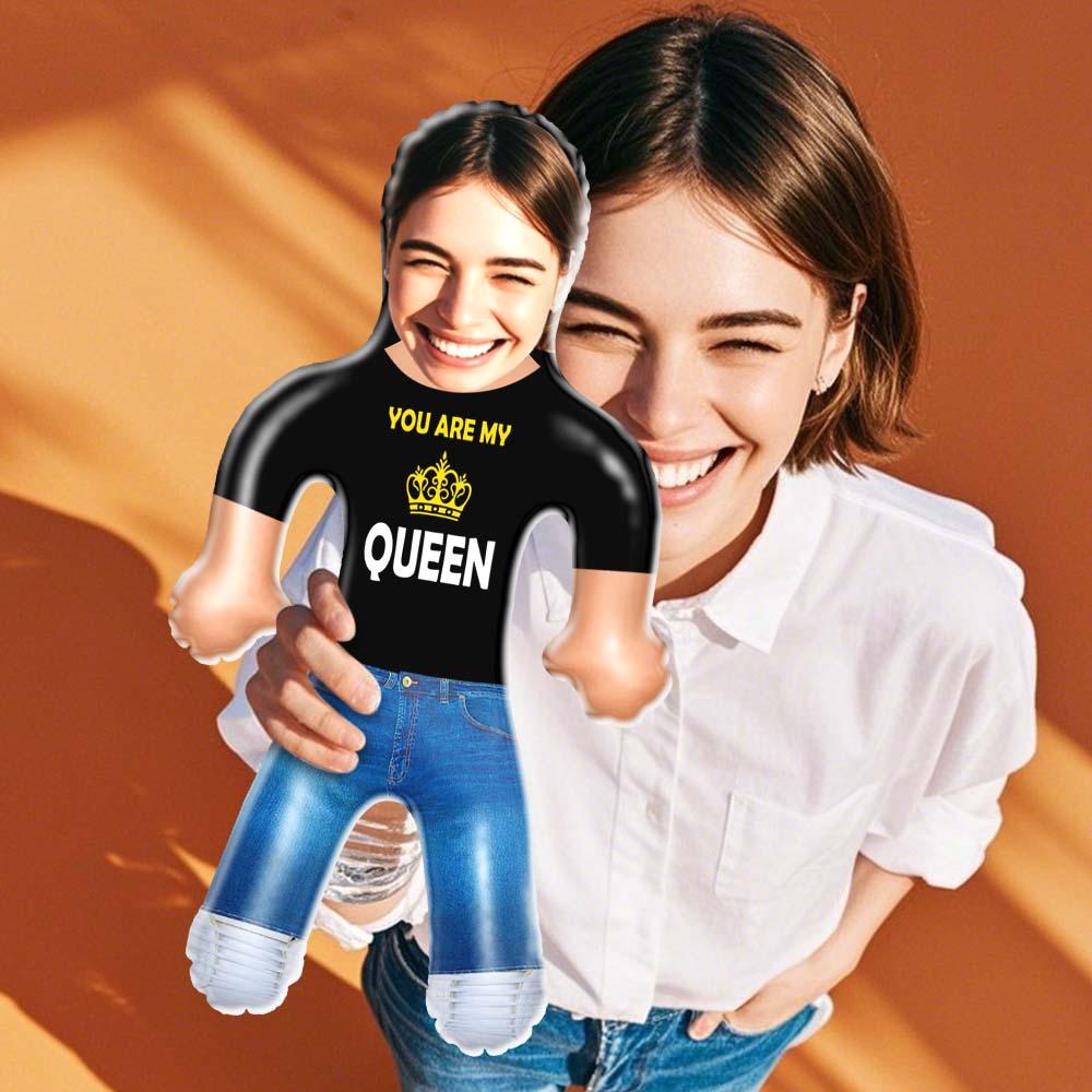 Custom Blow Up Doll Custom Face Inflatable Air Minime Couple Gift For Her - Queen - MyHawaiianShirtsAU