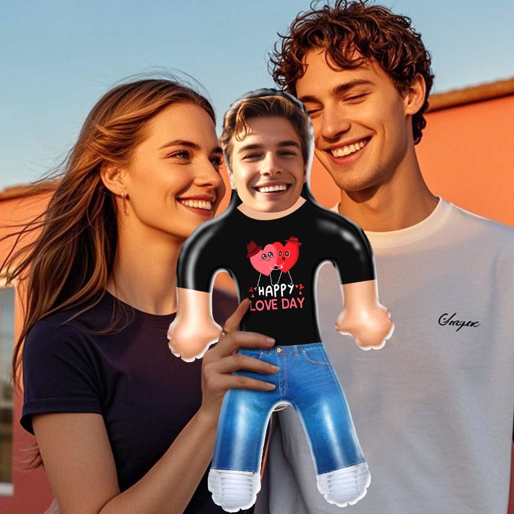 Custom Face Blow Up Doll Custom Inflatable Doll Personalized Couple Gift - Happy Love Day - MyHawaiianShirtsAU