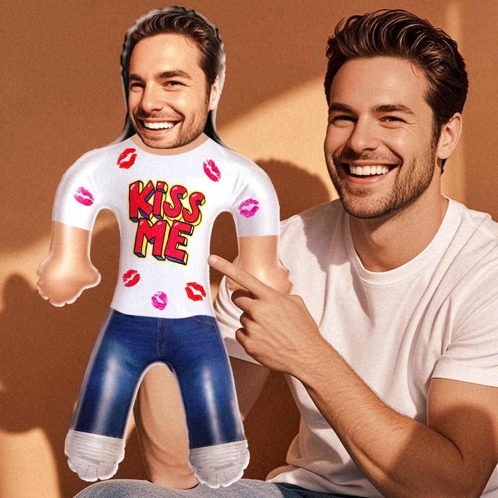Custom Couple Blow Up Doll Custom Face Inflatable Air Minime Gift - Kiss Me