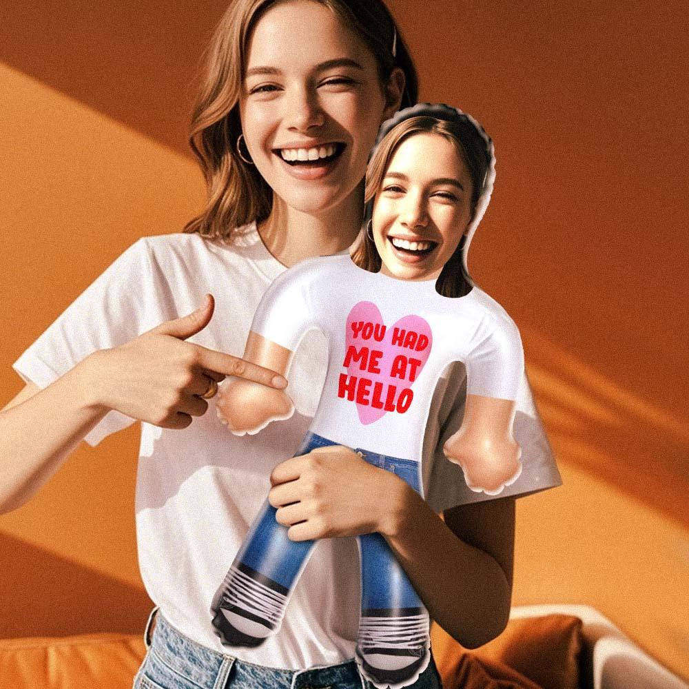 Custom Couple Doll Face Blow Up Doll Valentine's Day - You Had Me At Hello - MyHawaiianShirtsAU