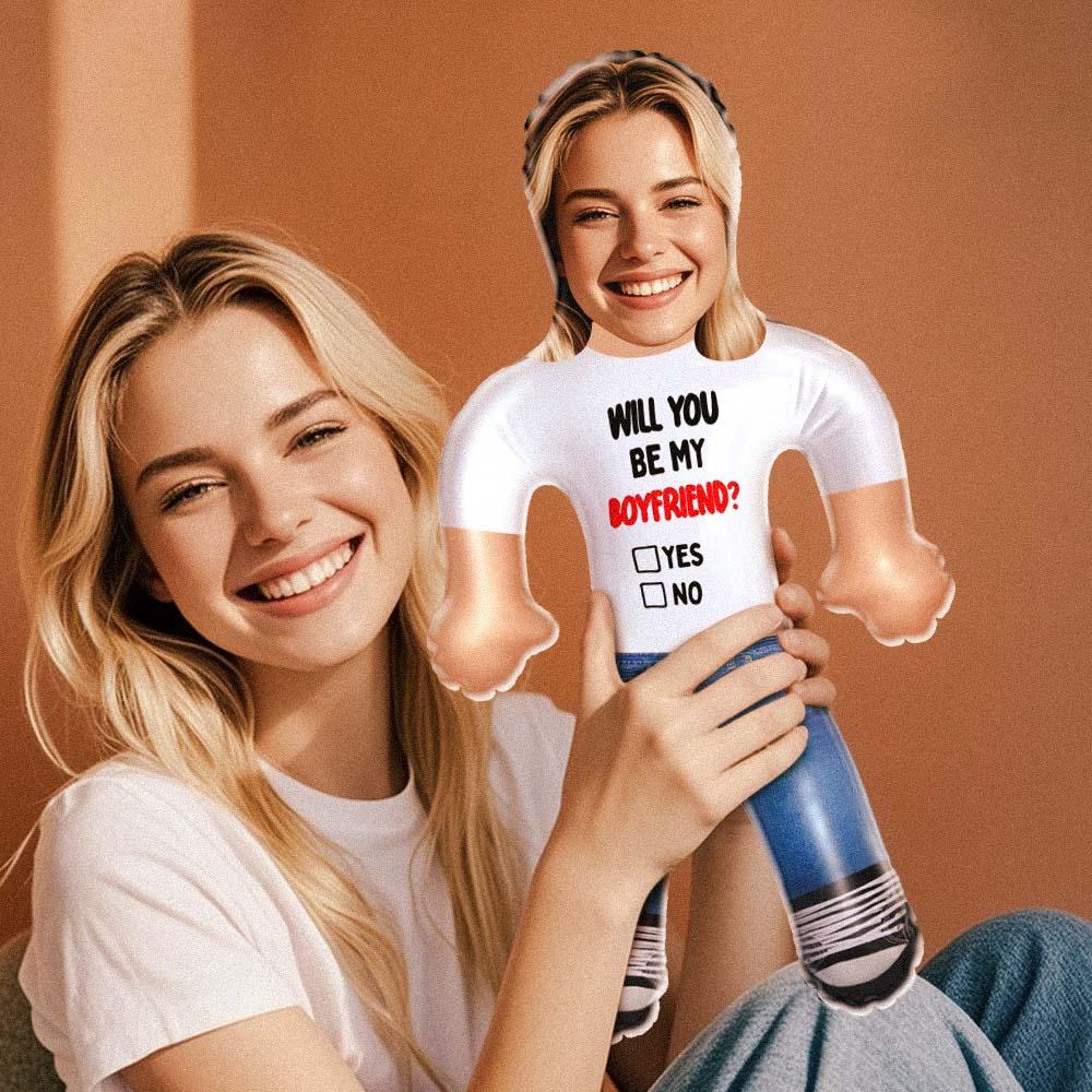 Custom Blow Up Doll Personalized Inflatable Minime Doll Gift - Be My Boyfriend? - MyHawaiianShirtsAU