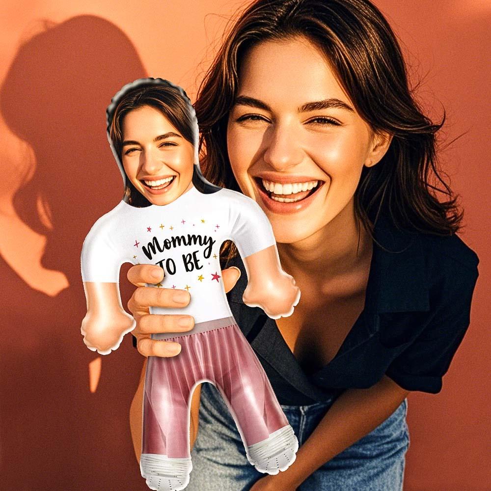Mommy To Be Cool Mom Custom Inflatable Doll – Funny Face Gift for Mother’s Day