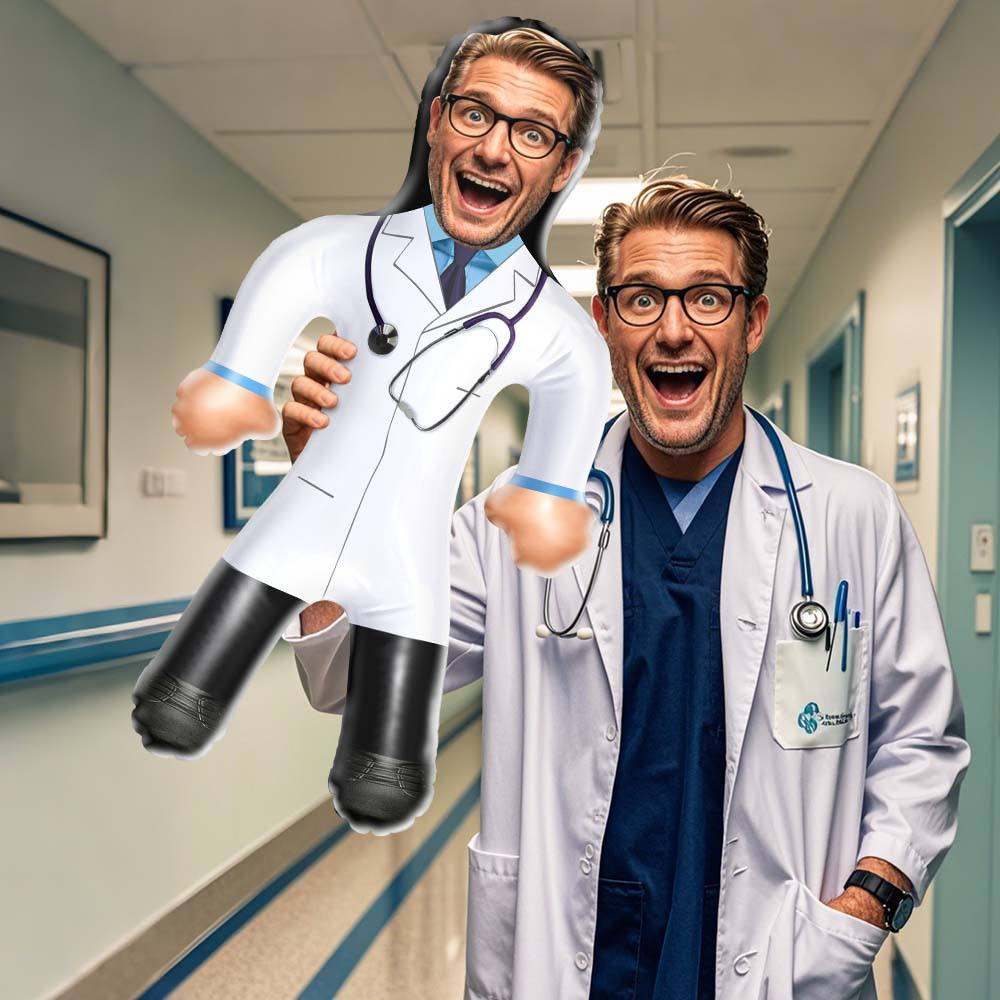 Personlized Doctor Air Minime Doll Funny Blow Up Doctor Dolls Inflatable Gifts - MyHawaiianShirtsAU