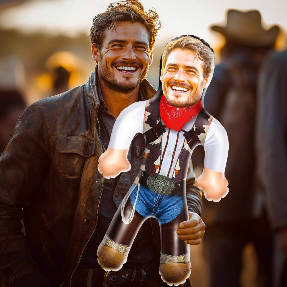 Personalized Cowboy Air Minime Blow Up Dolls Funny Gift For Him - MyHawaiianShirtsAU
