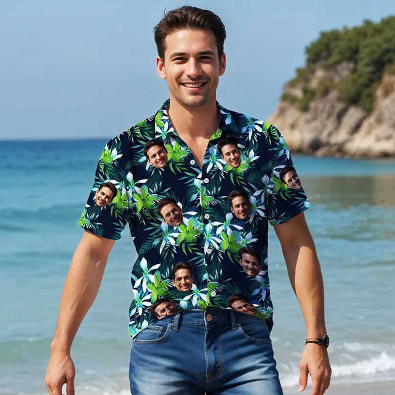 Emerald Blossom - Custom Men Hawaiian Shirts - MyHawaiianShirtsAU