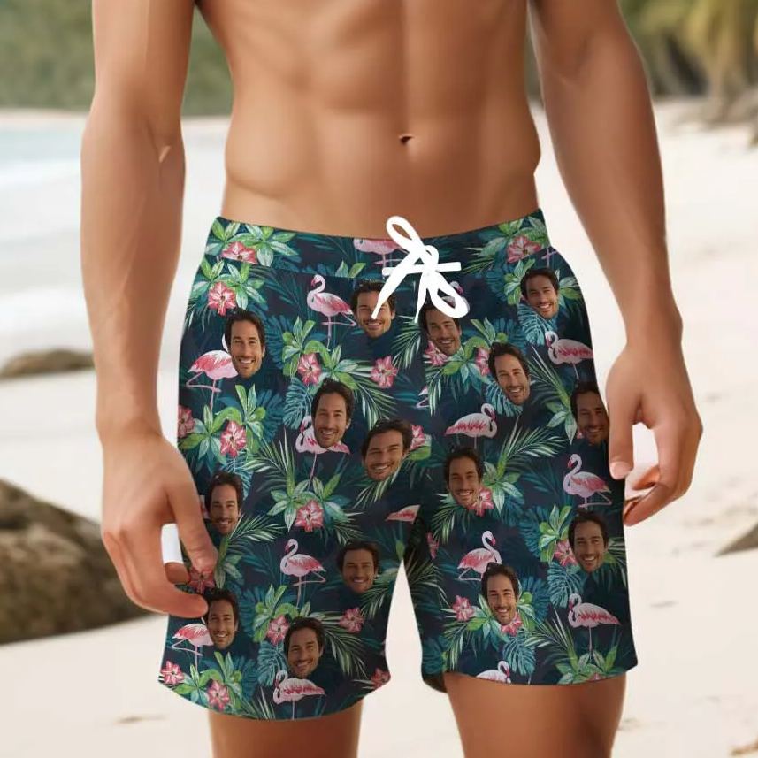 Birdsong Paradise - Men's Custom Beach Trunks - MyHawaiianShirtsAU