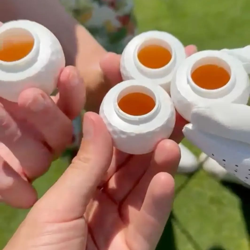 Golf Shot Glass Set Fun Drink Sport Shots for Golf Lovers & Parties 3pc/box