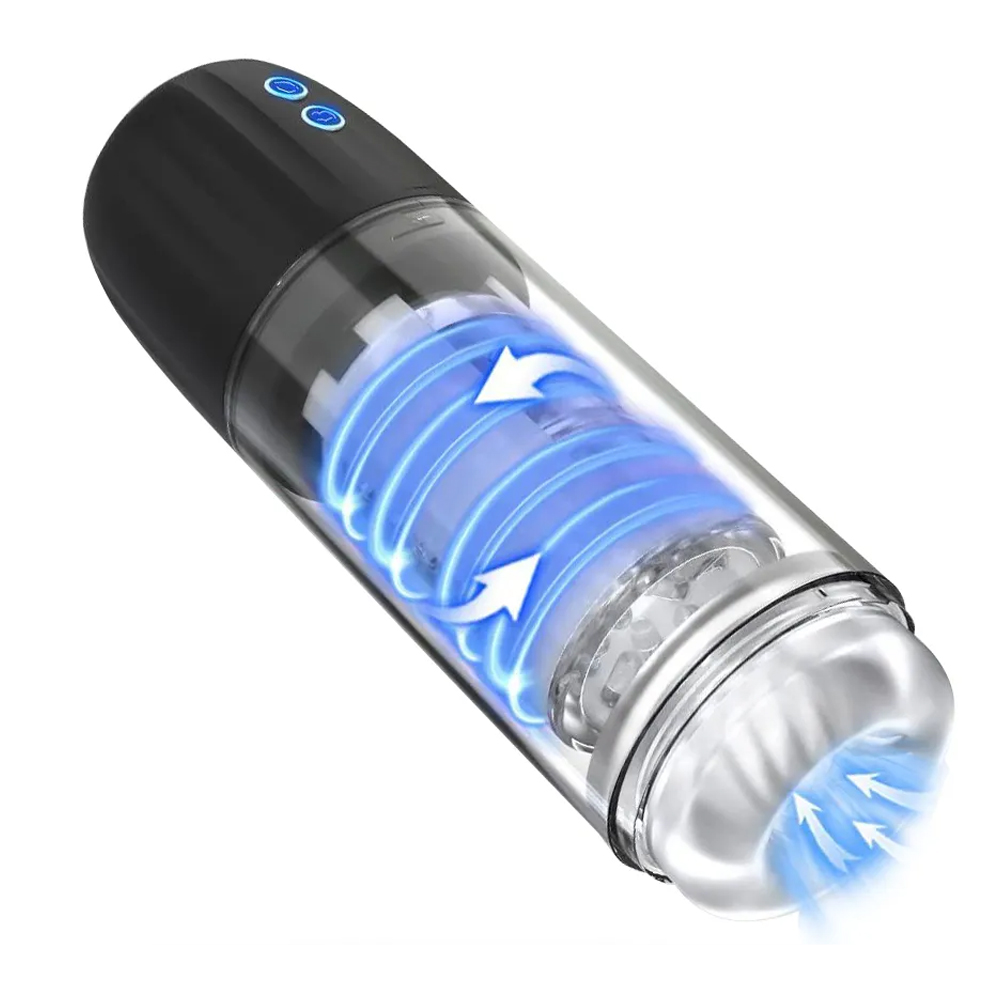 2 In 1 Automatic 7 Sucking Swivel Male Waterproof Masturbation Cup