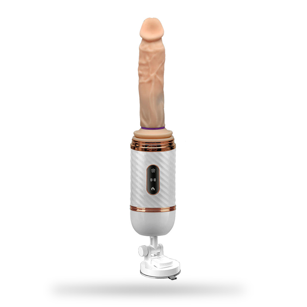 7-Frequency Telescopic Vibration Hands-Free Automatic Thrust Women's Masturbation Device Realistic Dildo Vibrator-Uxolclub - Best Adult Sex Toys Online Retailers
