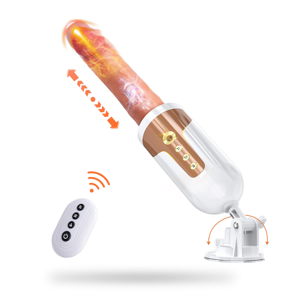 5 Vibrations And 5 Thrust Modes Auto Thrust Remote Control Dildo G-Spot Vibrator