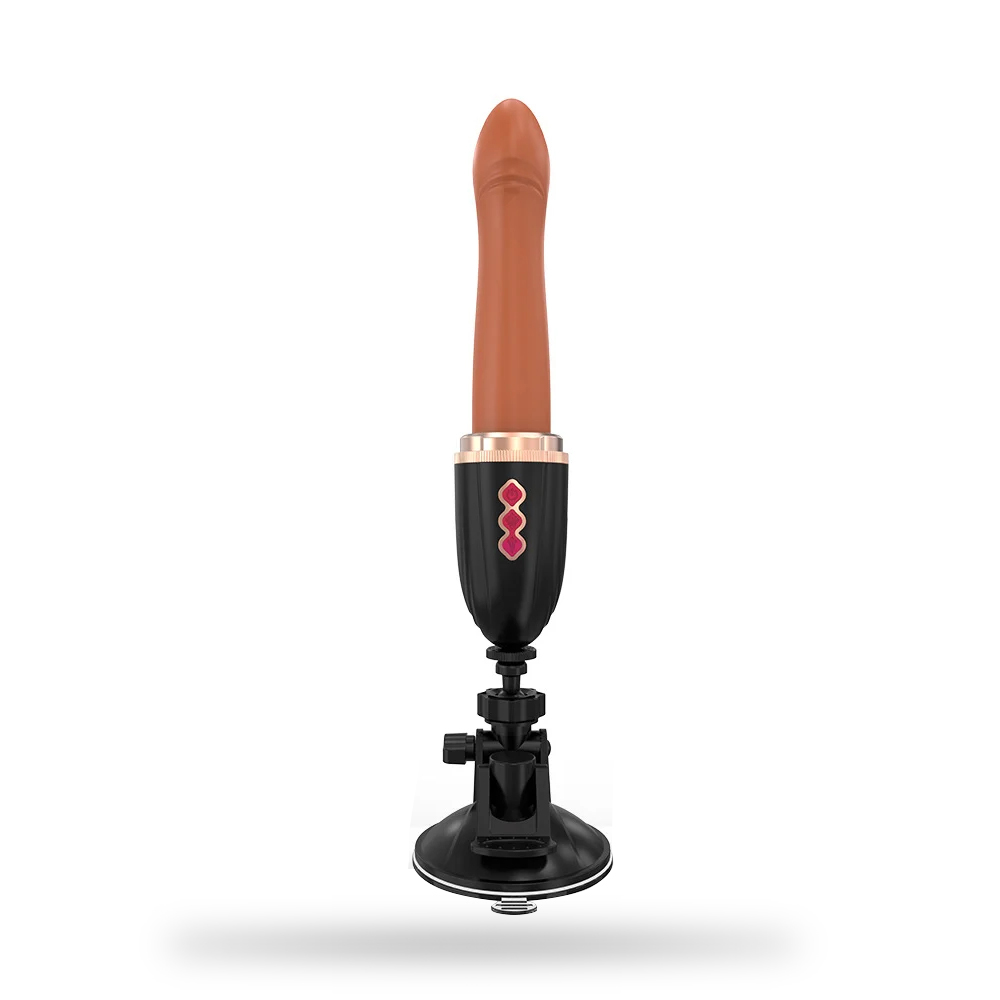 Hands-Free 2-In-1 Fully Automatic Telescopic Vibrating Dildo