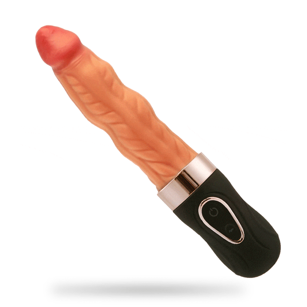 6 Thrust Ring Up/Down Speeds And 9 Intense Vibration 36.5℃ Heated Vibrating Dildo