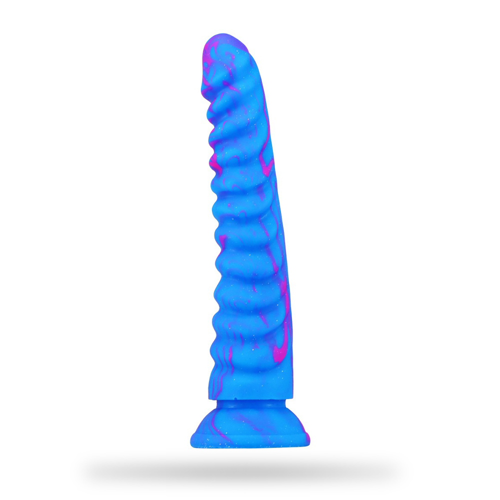 Dragon Scale Mixed Color Silicone Artificial Dildo