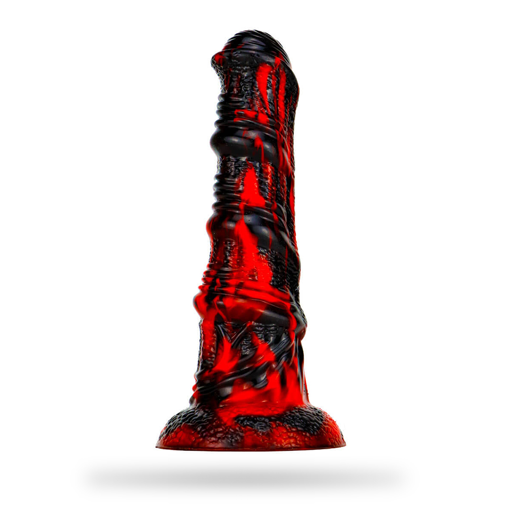 Special-Shaped Mixed-Color Artificial Horse Dick Silicone Dildo