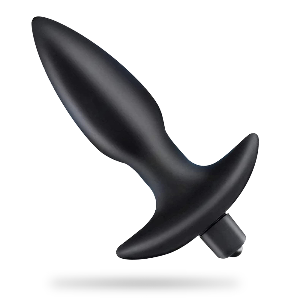 Male Prostate Silicone Vibrating Bullet Anal Plug