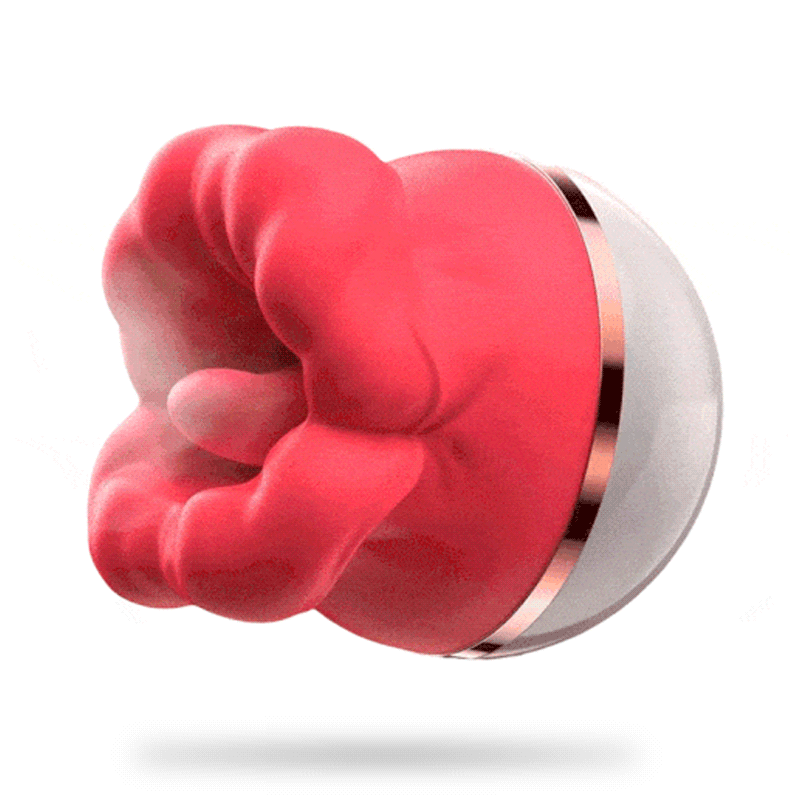 Big Mouth Rose Kiss Sucking Tongue Licking Vibrating Masturbator