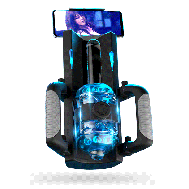 2024 New Thrusting Cannon King 10 Vibration 6-Segment Fixed-Point Male Masturbator With Handle