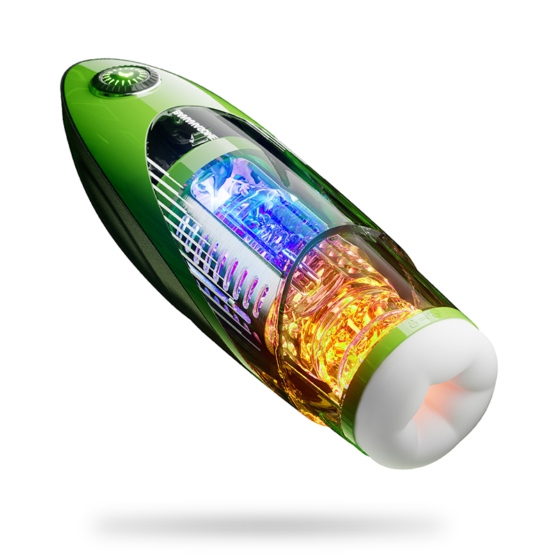 APP Intelligent Voice Interactive Retractable Heating Male Masturbator