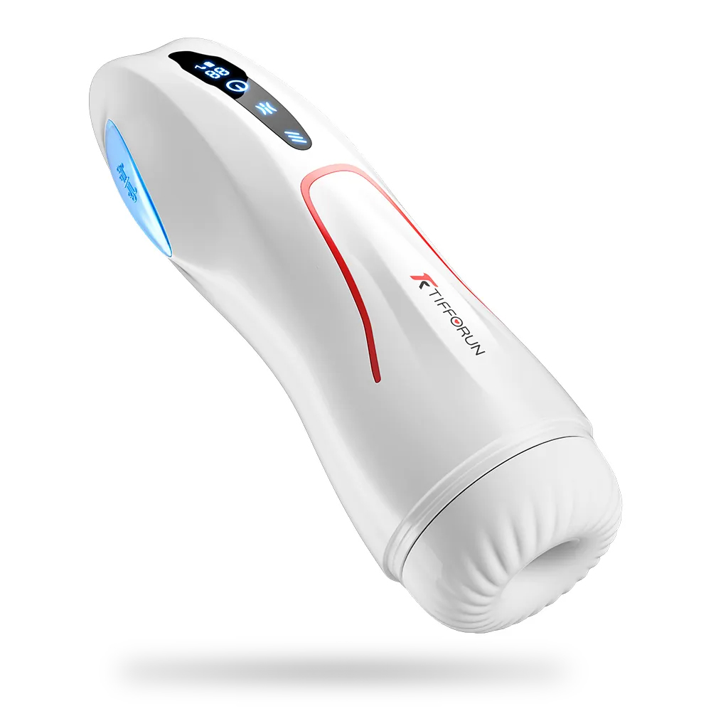 9 Vibration Sucking Heating Voice Function  Masturbator Cup